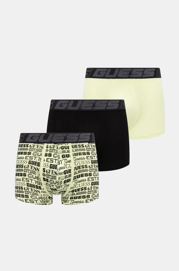 Guess Bokserice Guess JOE 3-pack za muškarce, boja: crna, U5RG15 K6YW1
