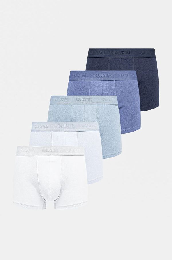 Hollister Co. Bokserice Hollister Co. 5-pack za muškarce, boja: tamno plava, KI314-4004