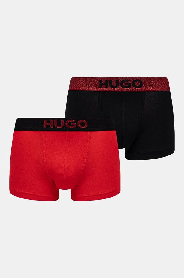 Hugo Bokserice HUGO 2-pack za muškarce, boja: crvena, 50524748