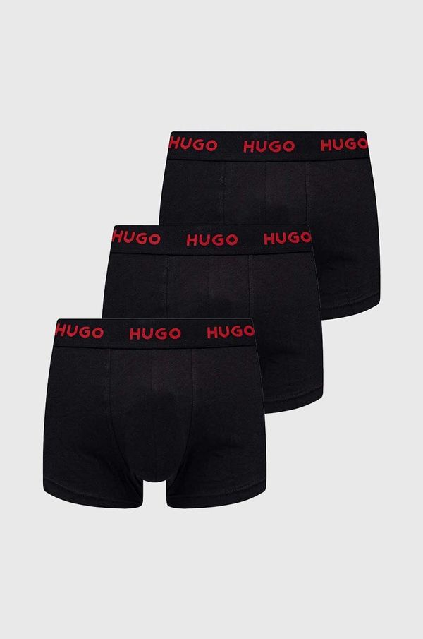 HUGO Bokserice HUGO 3-pack za muškarce, boja: crna, 50469766