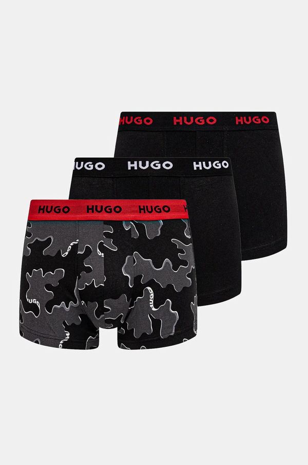 Hugo Bokserice HUGO 3-pack za muškarce, boja: crna, 50532550