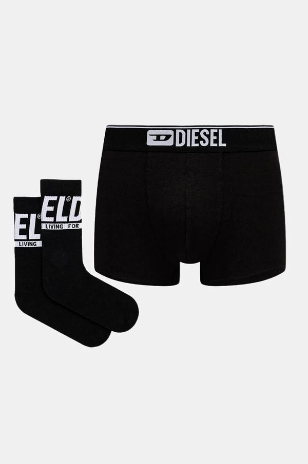 Diesel Bokserice i sokne Diesel KIT-D-CLASSIC Kit Underwear za muškarce, boja: crna, A17898.0SKBA