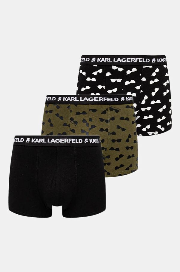 Karl Lagerfeld Bokserice Karl Lagerfeld 3-pack za muškarce, boja: crna, A1M47083