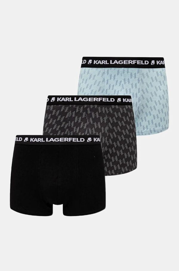 Karl Lagerfeld Bokserice Karl Lagerfeld 3-pack za muškarce, boja: crna, A1M47086