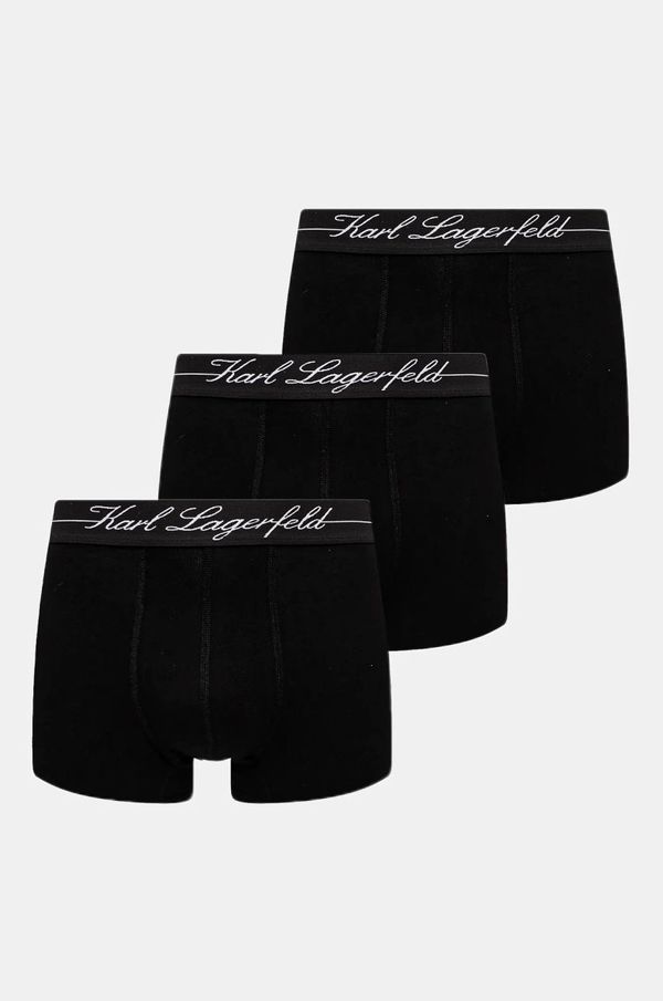Karl Lagerfeld Bokserice Karl Lagerfeld 3-pack za muškarce, boja: crna, A1M47089