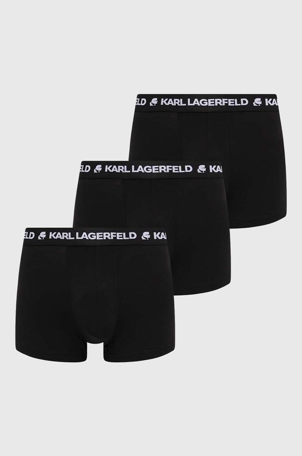 Karl Lagerfeld Bokserice Karl Lagerfeld 3-pack za muškarce, boja: crna