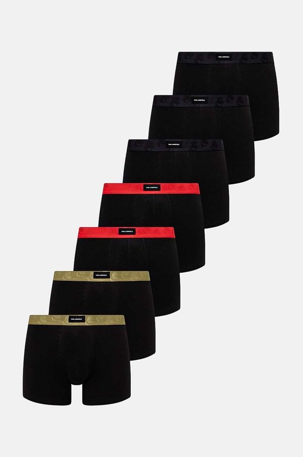 Karl Lagerfeld Bokserice Karl Lagerfeld 7-pack za muškarce, boja: crna, 245M2103