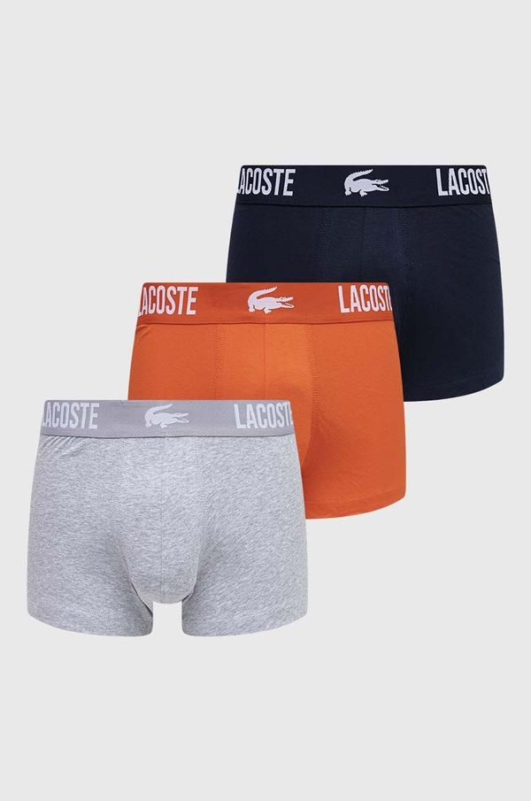 Lacoste Bokserice Lacoste 3-pack za muškarce, boja: siva