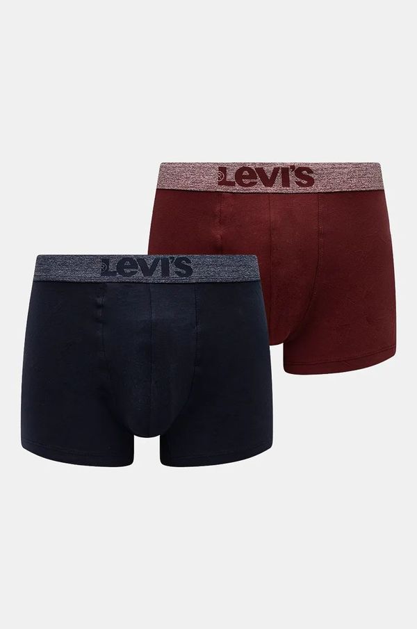 Levi's Bokserice Levi's 2-pack za muškarce, boja: bordo, 37149-1002