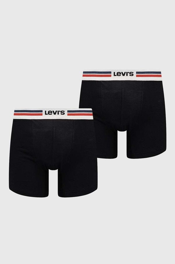 Levi's Bokserice Levi's 2-pack za muškarce, boja: crna