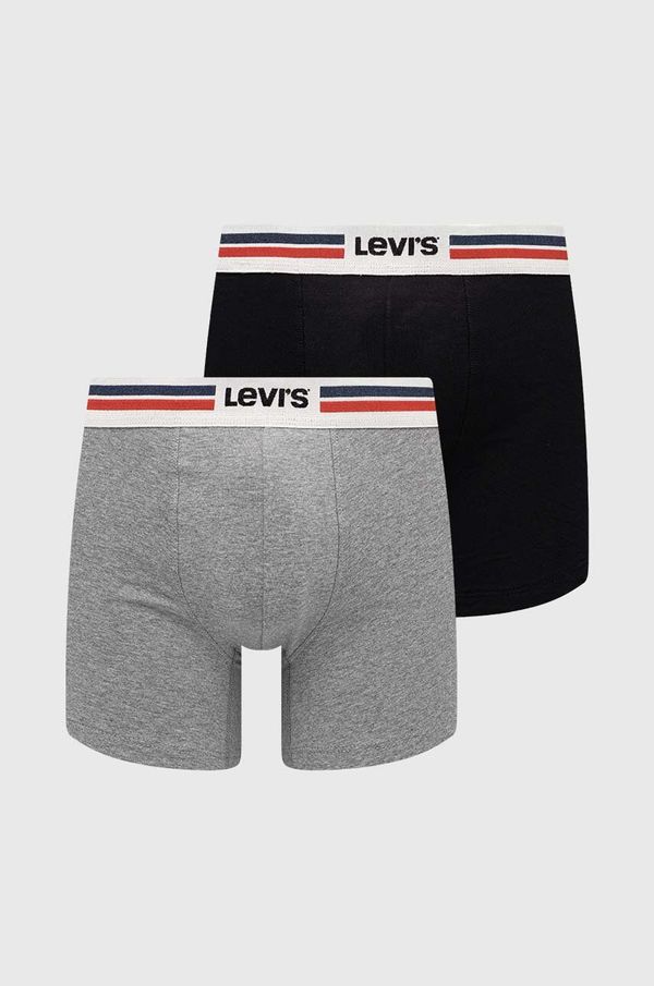 Levi's Bokserice Levi's 2-pack za muškarce, boja: crna