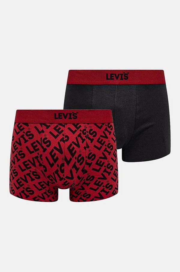 Levi's Bokserice Levi's 2-pack za muškarce, boja: crvena, 37149-1012