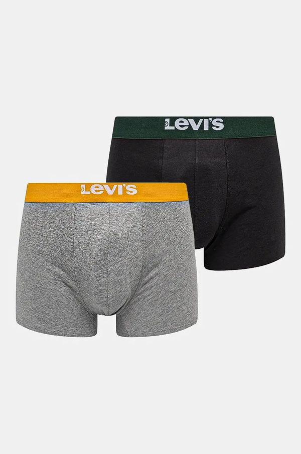 Levi's Bokserice Levi's 2-pack za muškarce, boja: siva, 37149-1003