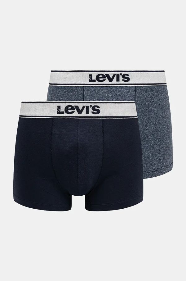 Levi's Bokserice Levi's 2-pack za muškarce, boja: tamno plava, 37149-0935