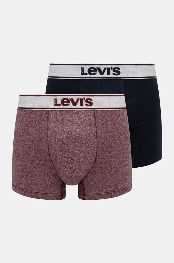 Levi's Bokserice Levi's 2-pack za muškarce, boja: tamno plava, 37149-1008