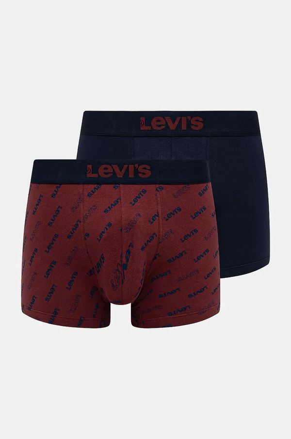 Levi's Bokserice Levi's 2-pack za muškarce, boja: tamno plava, 37149-1010