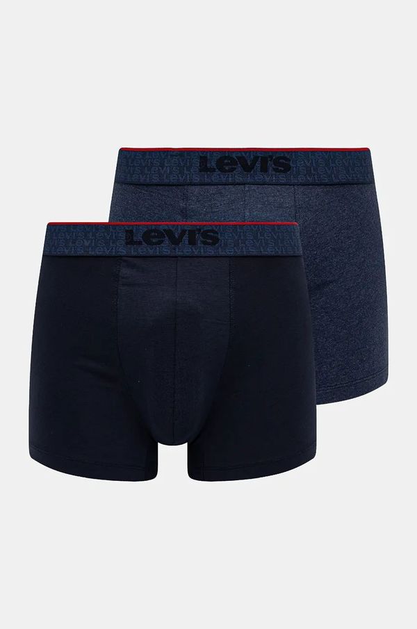 Levi's Bokserice Levi's 2-pack za muškarce, boja: tamno plava, 37149-1014