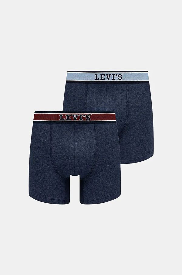 Levi's Bokserice Levi's 2-pack za muškarce, boja: tamno plava, 37149-1020
