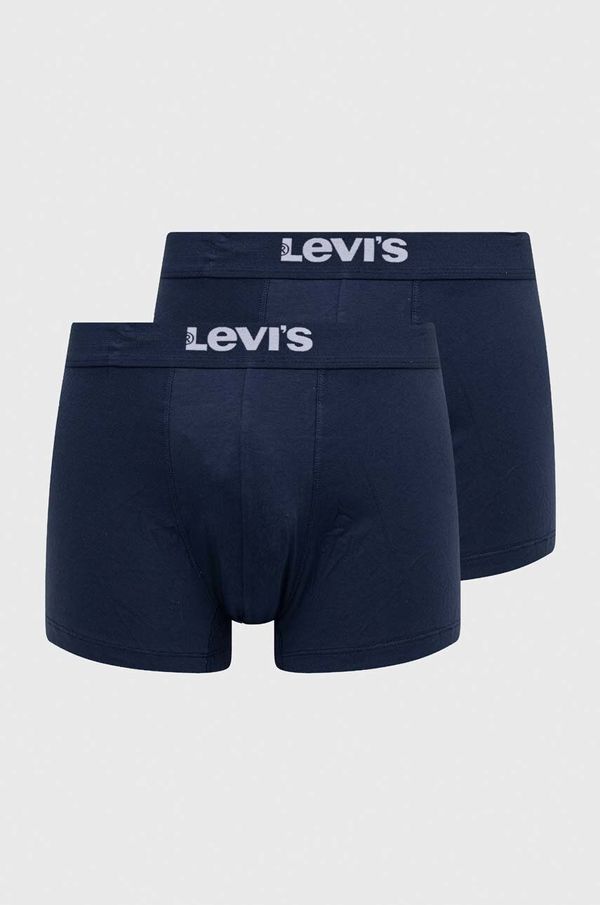 Levi's Bokserice Levi's 2-pack za muškarce, boja: tamno plava, 37149.0810-006