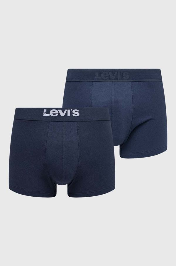 Levi's Bokserice Levi's 2-pack za muškarce, boja: tamno plava, 37149.0827-002