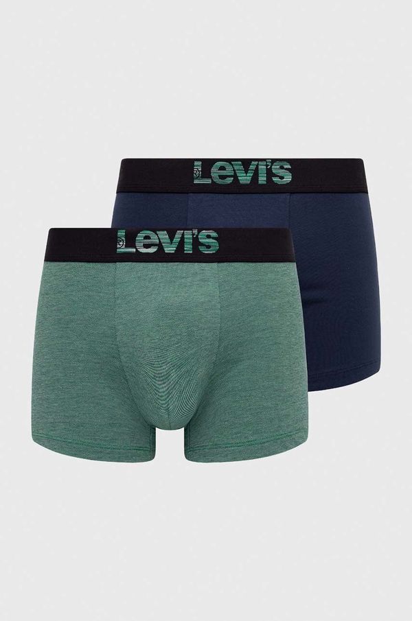 Levi's Bokserice Levi's 2-pack za muškarce, boja: zelena
