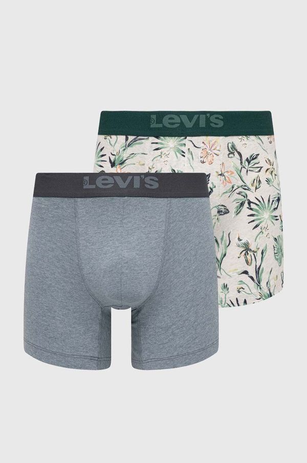 Levi's Bokserice Levi's 2-pack za muškarce, boja: zelena