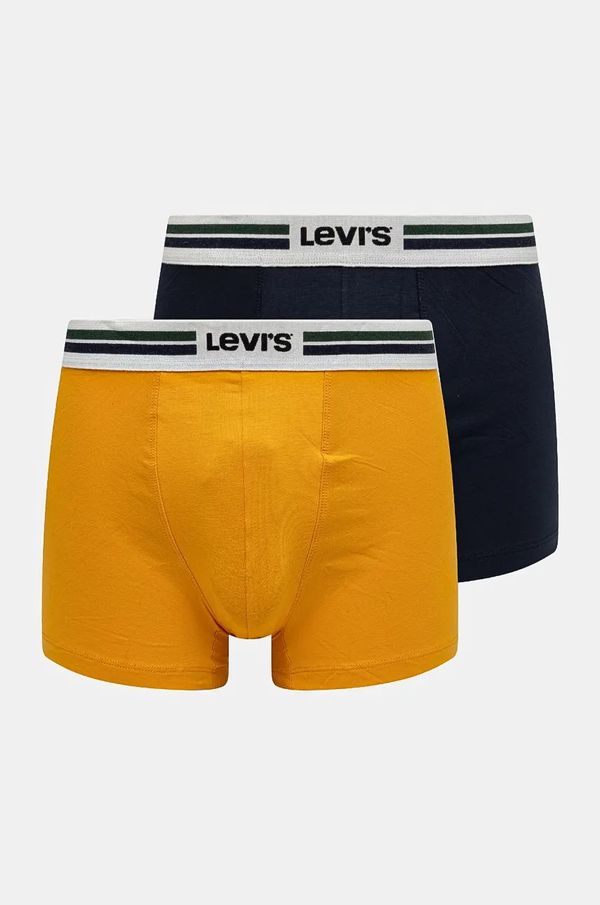 Levi's Bokserice Levi's 2-pack za muškarce, boja: žuta, 37149-1005