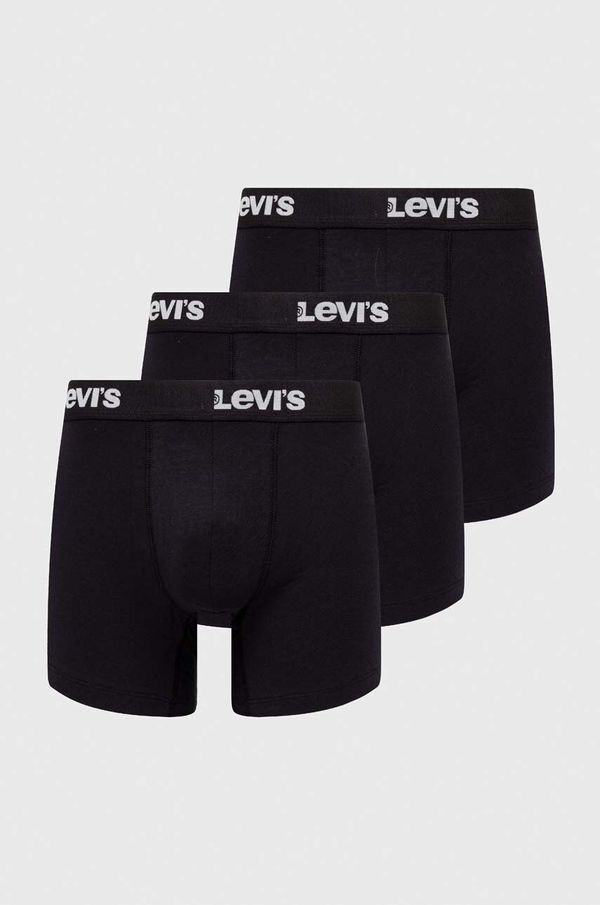 Levi's Bokserice Levi's 3-pack za muškarce, boja: crna