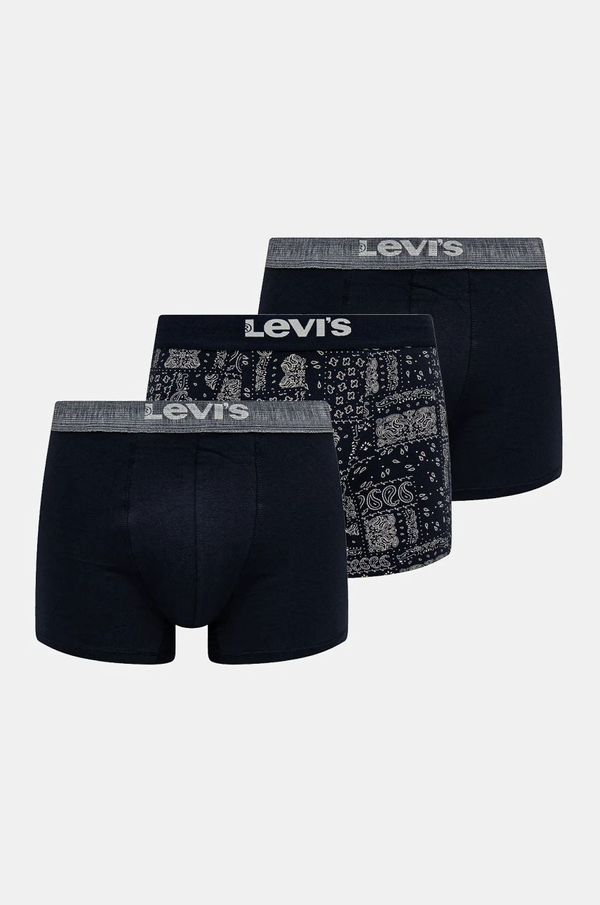 Levi's Bokserice Levi's 3-pack za muškarce, boja: tamno plava, 37149-1037