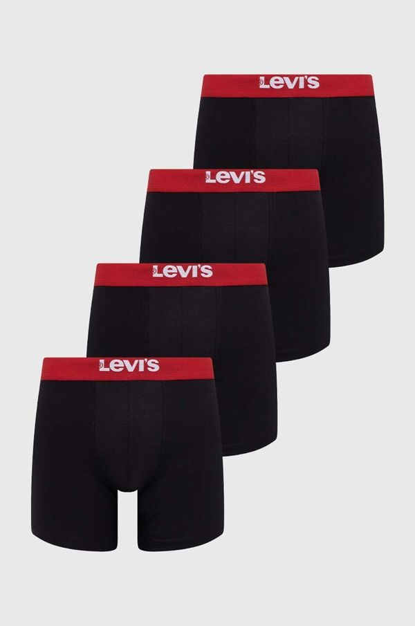 Levi's Bokserice Levi's 4-pack za muškarce, boja: crna
