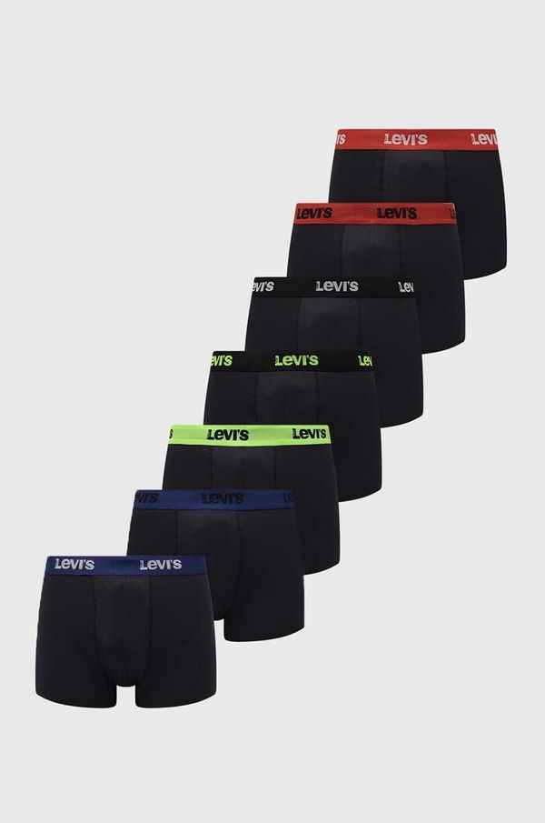 Levi's Bokserice Levi's 7-pack za muškarce, boja: crna