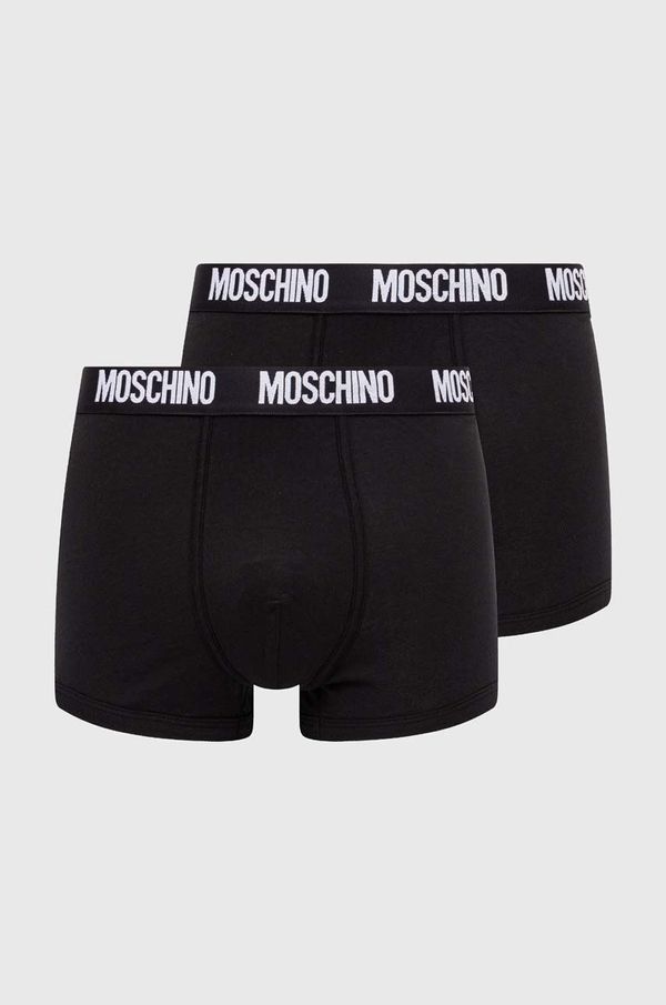 Moschino Underwear Bokserice Moschino Underwear 2-pack za muškarce, boja: crna, 241V1A13894301