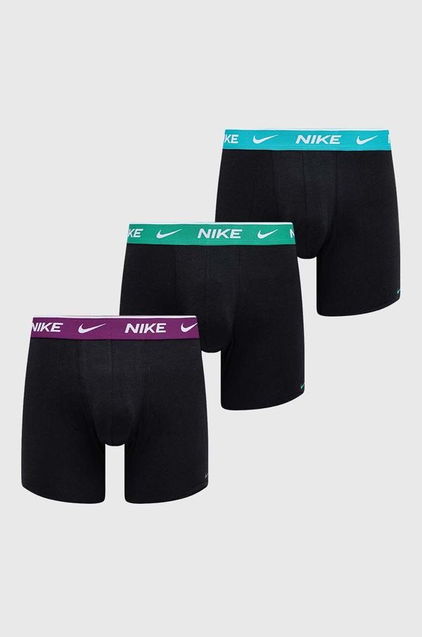 Nike Bokserice Nike 3-pack za muškarce, boja: crna, KE1007
