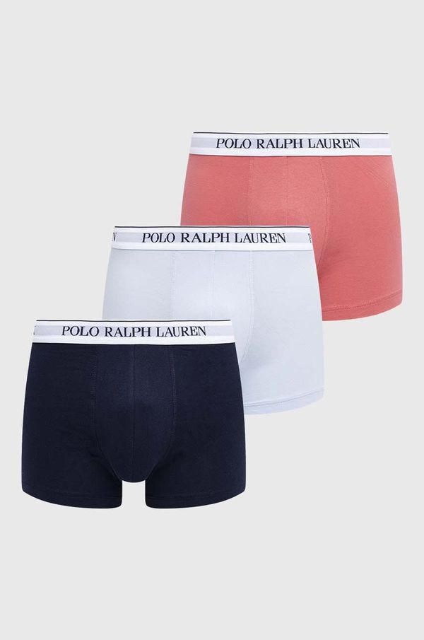 Polo Ralph Lauren Bokserice Polo Ralph Lauren 3-pack za muškarce, boja: ružičasta