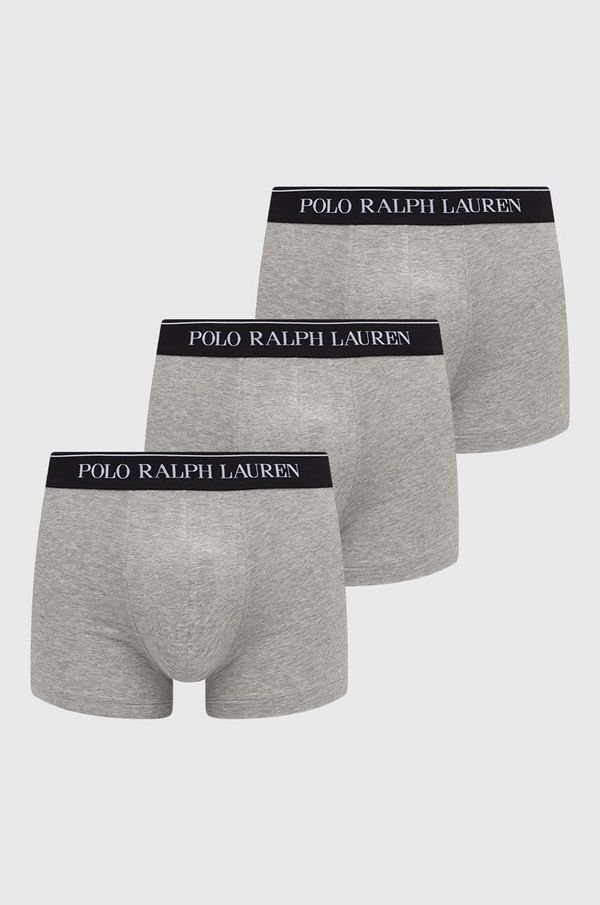 Polo Ralph Lauren Bokserice Polo Ralph Lauren 3-pack za muškarce, boja: siva