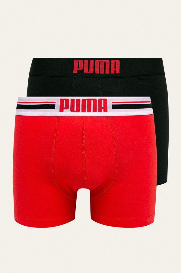 Puma Bokserice Puma 2-pack za muškarce, boja: crvena