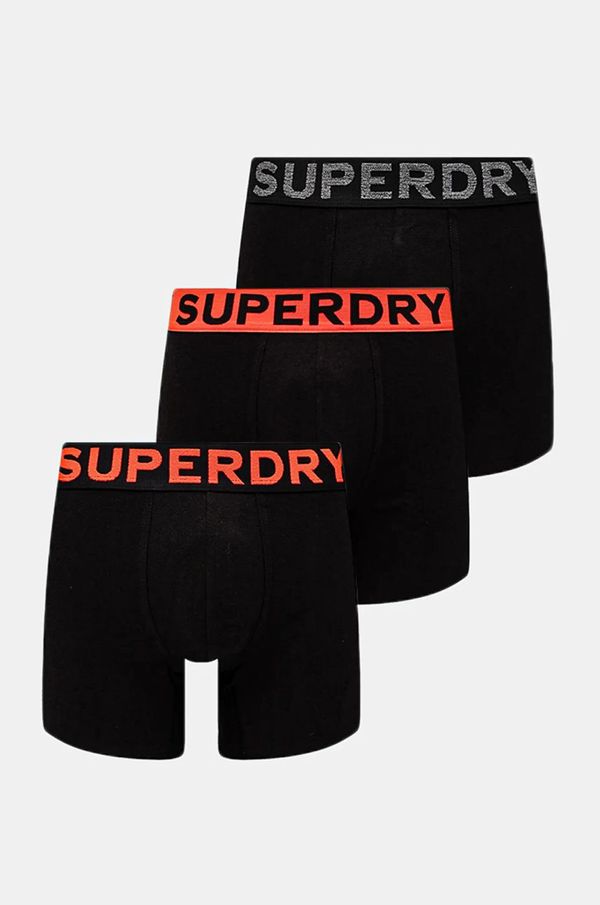 Superdry Bokserice Superdry 3-pack za muškarce, boja: crna, M3110452A-13A