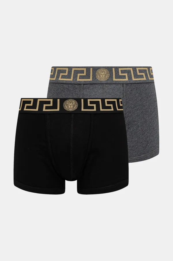 Versace Bokserice Versace 2-pack za muškarce, boja: crna, AU10181 1A10011