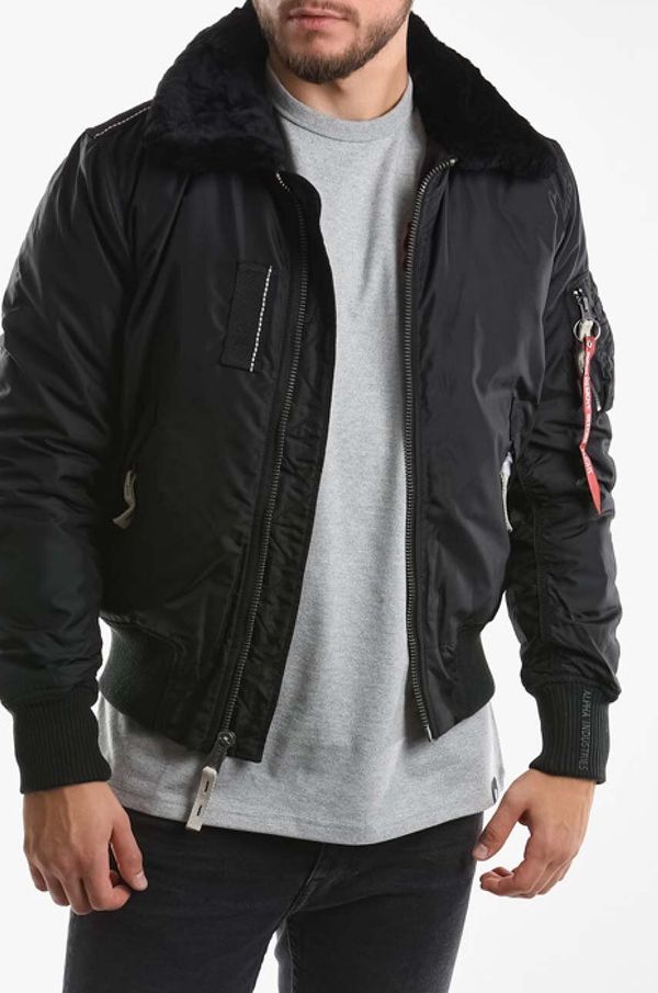 Alpha Industries Bomber jakna Alpha Industries Injector III za muškarce, boja: crna, za prijelazno razdoblje, 143104.03-black