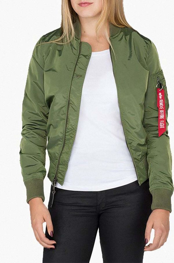 Alpha Industries Bomber jakna Alpha Industries MA-1 TT za žene, boja: zelena, za prijelazno razdoblje, 141041.01-green