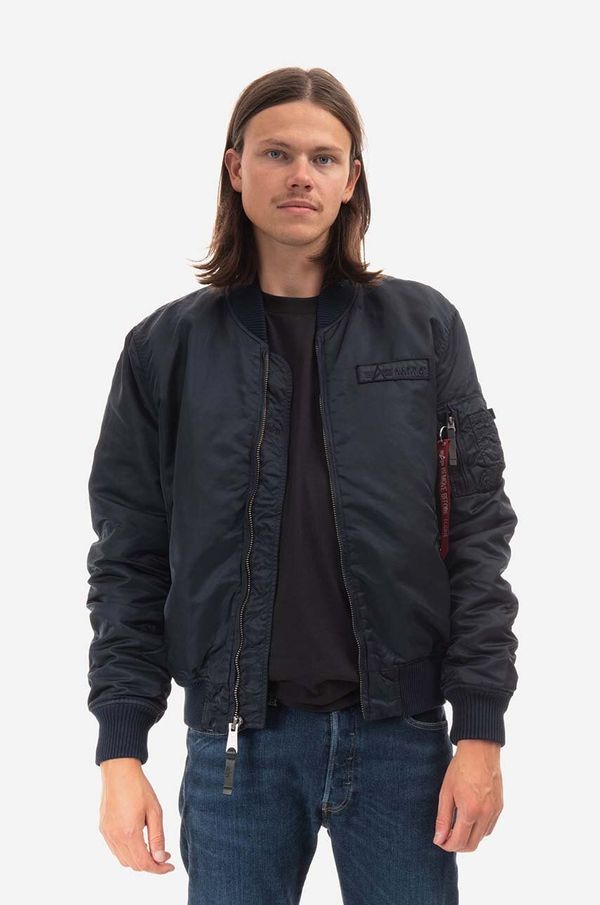 Alpha Industries Bomber jakna Alpha Industries MA-1 VF Authentic Overdyed za muškarce, boja: tamno plava, za prijelazno razdoblje, 108130.07-navy