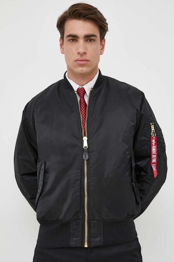 Alpha Industries Bomber jakna Alpha Industries MA-1 za muškarce, boja: crna, za zimu, 100101.03-Black 100101.03