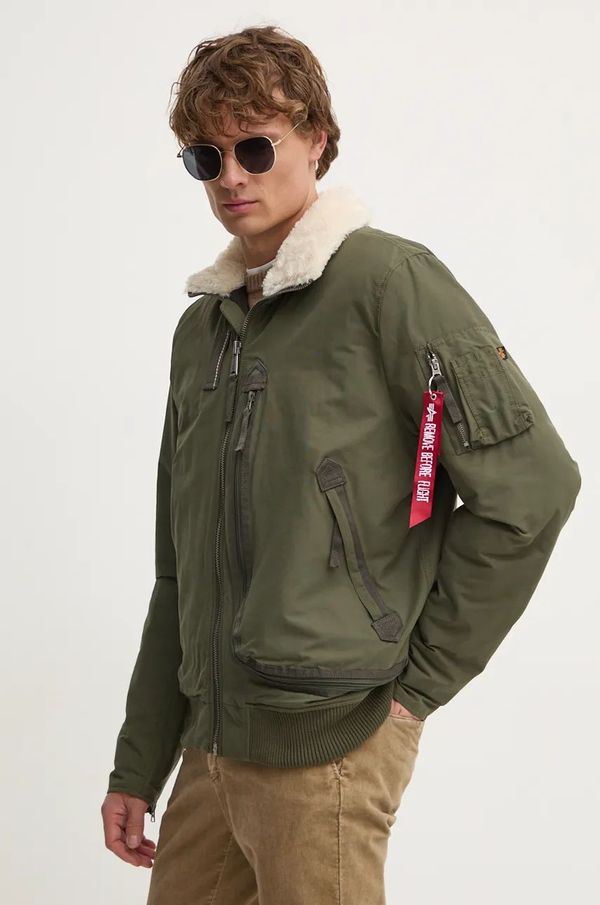 Alpha Industries Bomber jakna Alpha Industries za muškarce, boja: zelena, za zimu, 148128