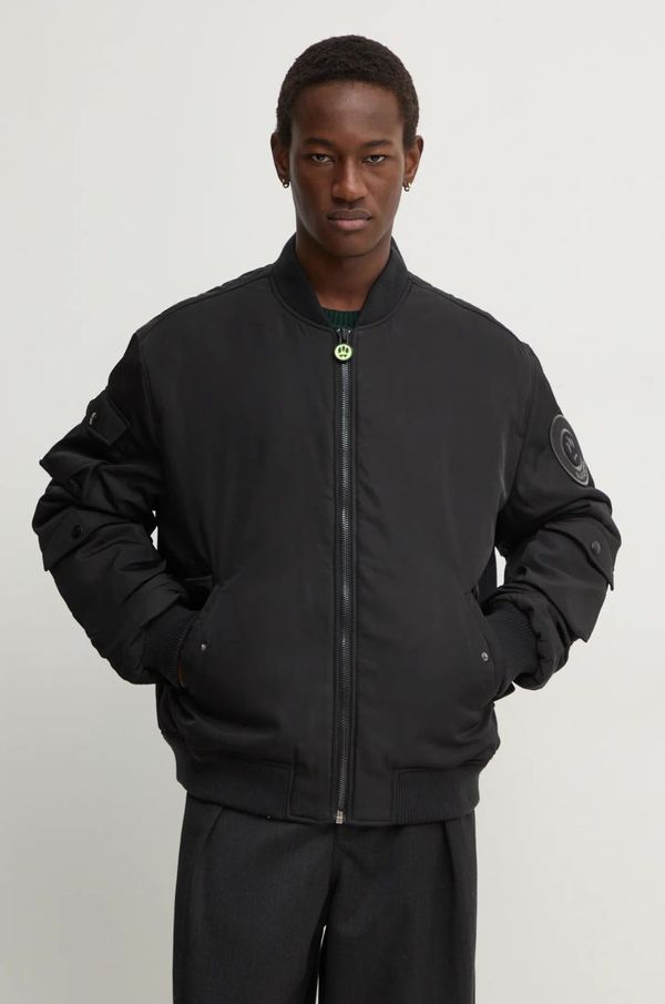 Barrow Bomber jakna Barrow za muškarce, boja: crna, za zimu, F4BWUAJK003