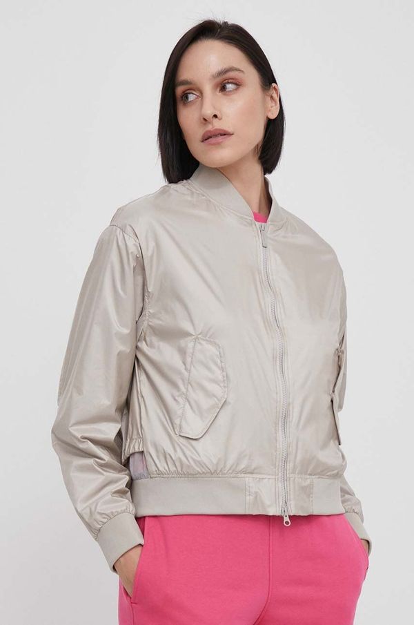 Bomboogie Bomber jakna Bomboogie za žene, boja: siva, za prijelazno razdoblje