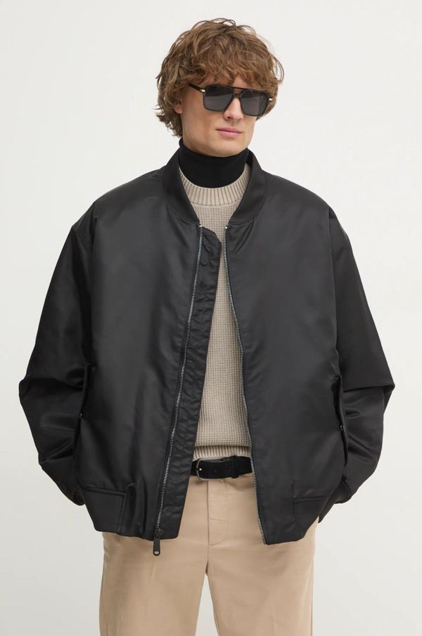 Calvin Klein Jeans Bomber jakna Calvin Klein Jeans za muškarce, boja: crna, za prijelazno razdoblje, 00040EM524