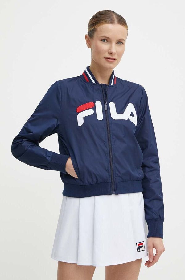 Fila Bomber jakna Fila Larkana za žene, boja: tamno plava, za prijelazno razdoblje, FAW0758