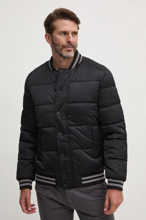 Guess Bomber jakna Guess BRANDED za muškarce, boja: crna, za zimu, M4BL31.WGJ92