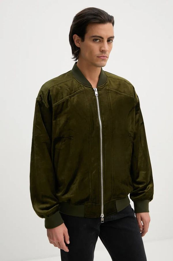 IRO Bomber jakna IRO za muškarce, boja: zelena, za prijelazno razdoblje, MP137NATTAN