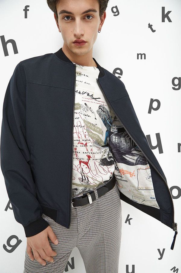 Medicine Bomber jakna Medicine za muškarce, boja: crna, za prijelazno razdoblje